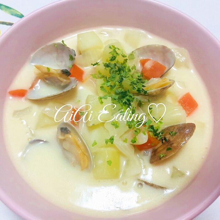 牛乳消費にも 簡単あさりのクラムチャウダー レシピ 作り方 By あいあい 楽天レシピ 牛乳消費にも 簡単あさりのクラムチャウダー レシピ 作り方 By あいあい 楽天レシピ